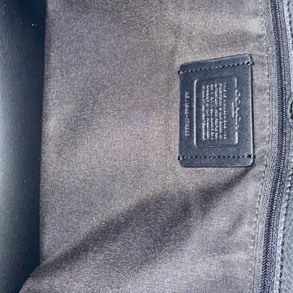 COACH TOWN TOTE Style F79983  Metallic Gunmetal - Picture 5 of 10